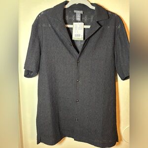 H&M Dark Gray Casual Button Down Shirt